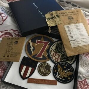 Double RL Ralph Lauren RRL 6 piece Patch set